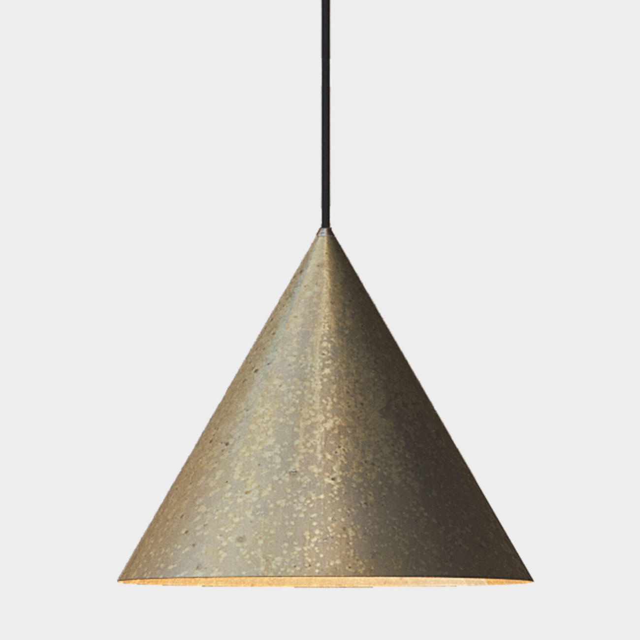 brass cone pendant