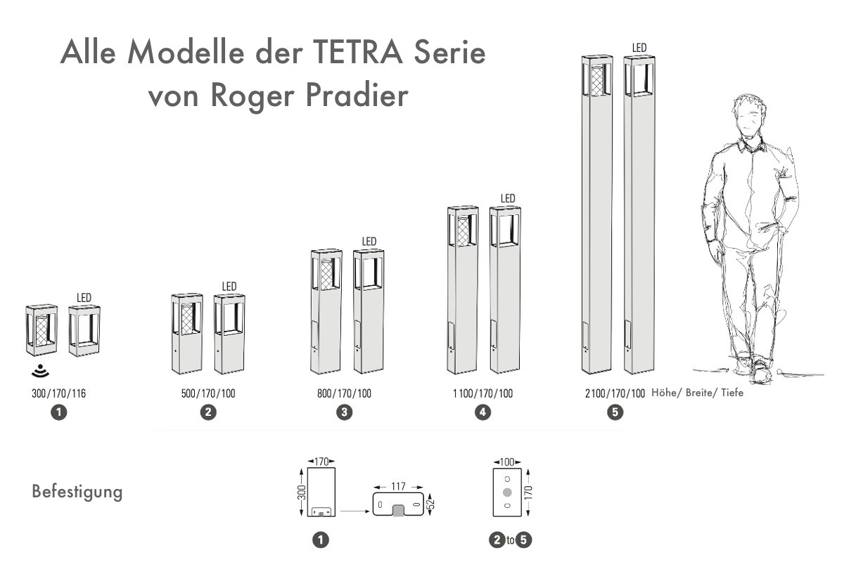 Modern Rectangular LED Wall Light Tetra - Terra Lumi
