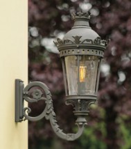 Lampe d'extérieur avec une fausse bougie - Fabriqué par les forges Robers  en Allemagne - Réf. 19010004 - mobile