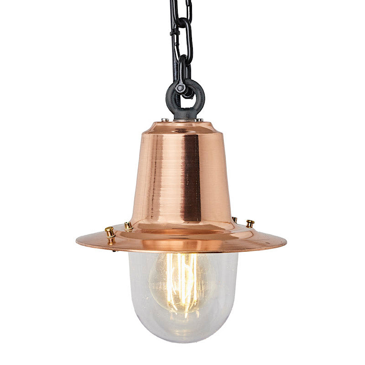 Railway Style Copper Pendant Light