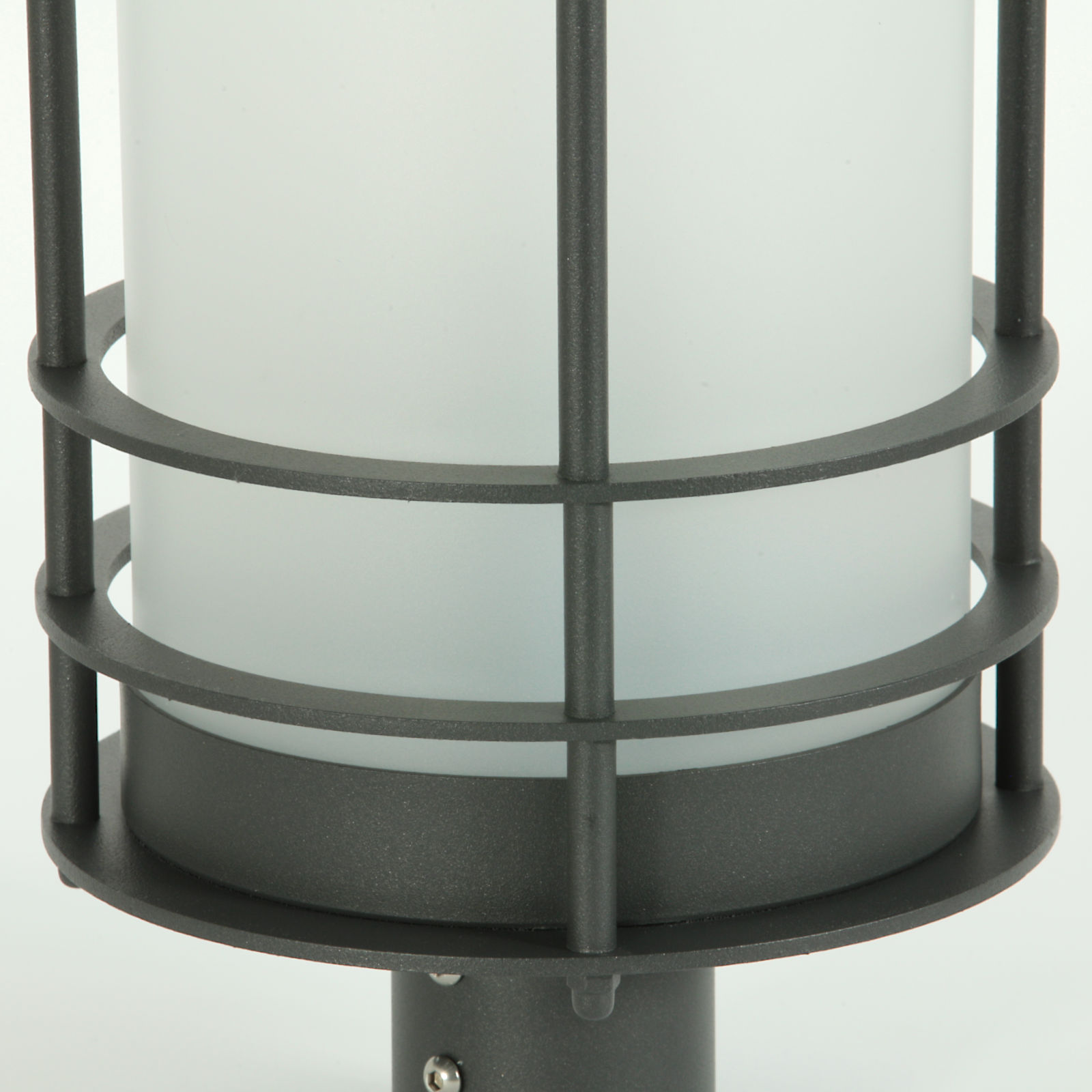 Timeless Art Deco Park Light from Italy: Abgebildet in Graphitgrau