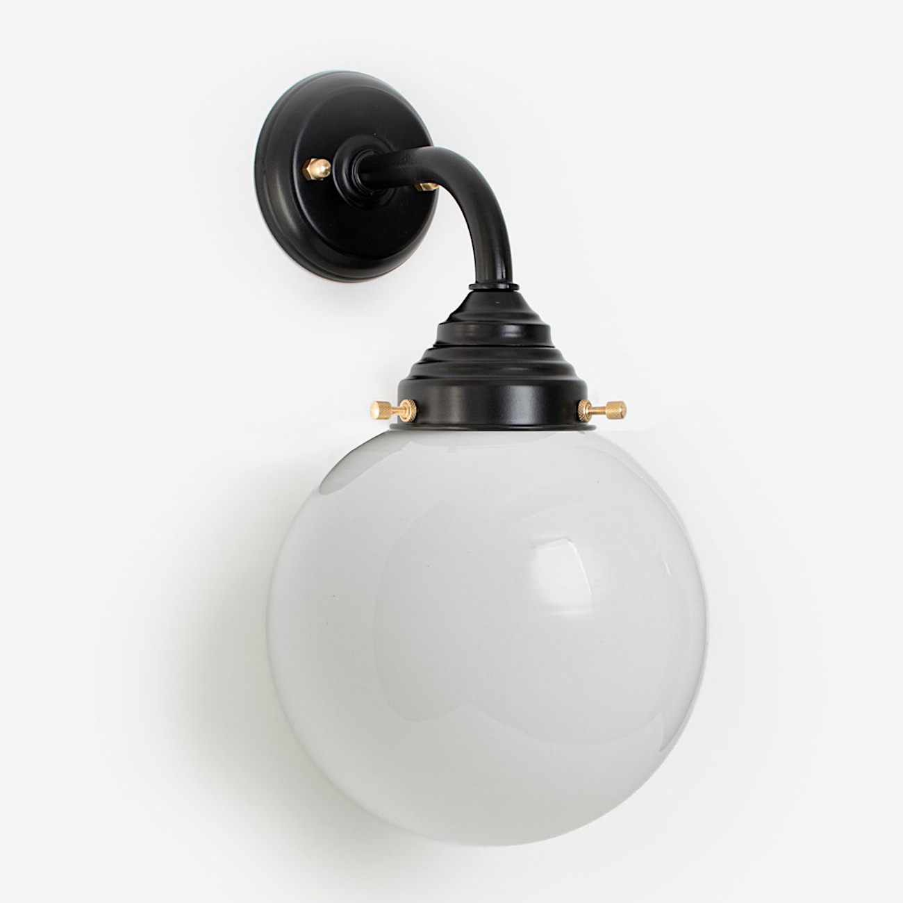 Wall Light With Hand-Blown Globe Glass Ø 20 cm