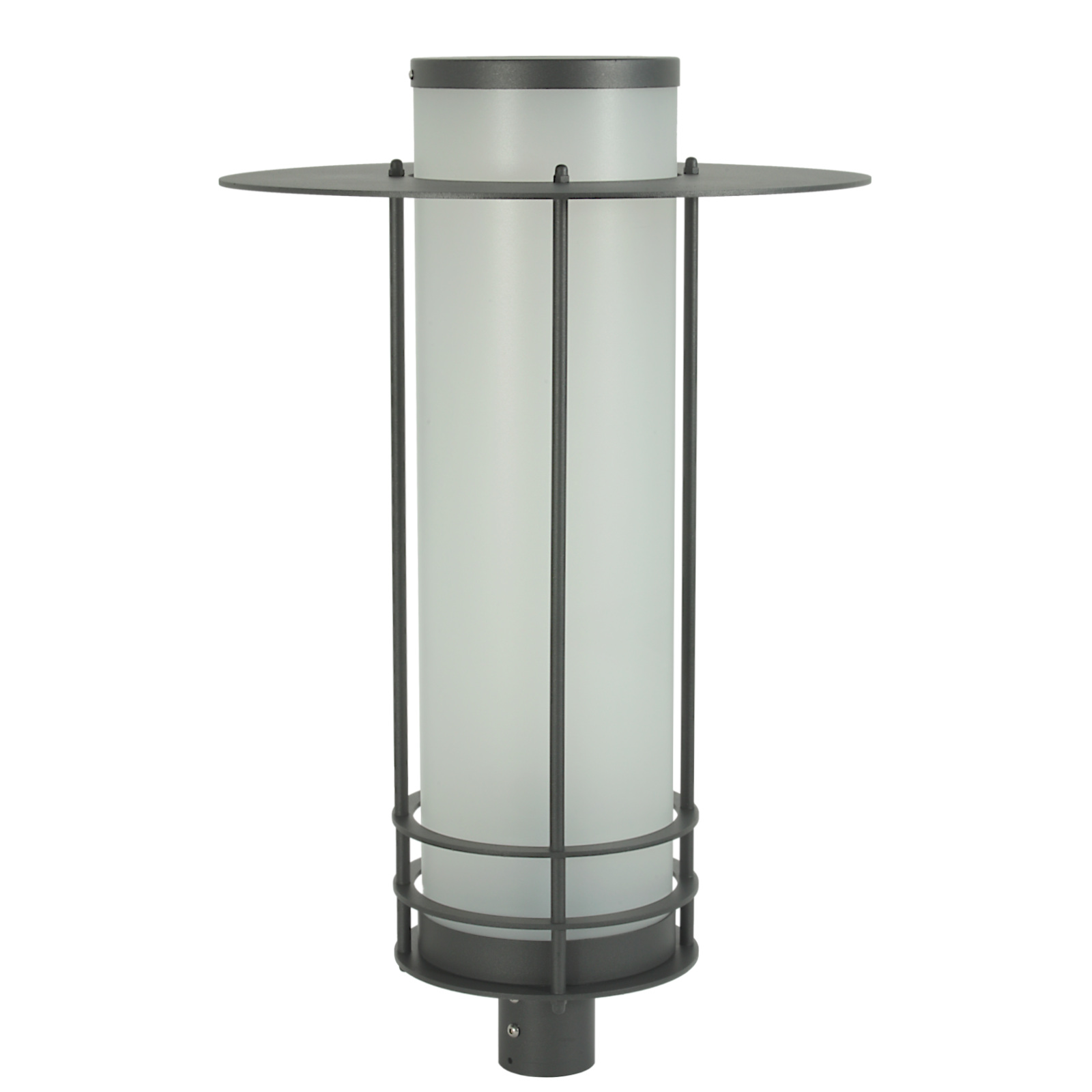 Timeless Art Deco Park Light from Italy: Abgebildet in Graphitgrau