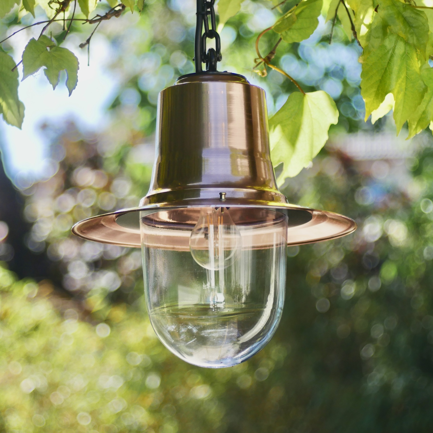 Irish Copper Shade Pendant Light , Fig. 1